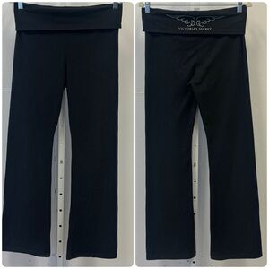 Y2K Victoria's Secret Supermodel Essentials 2011 Flare Foldover Waist Yoga Pants